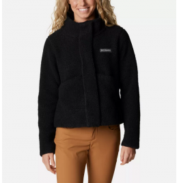 COLUMBIA PANORAMA SNAP FLEECE JACKET 2012654-010 BLACK