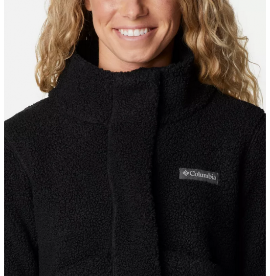COLUMBIA PANORAMA SNAP FLEECE JACKET 2012654-010 BLACK