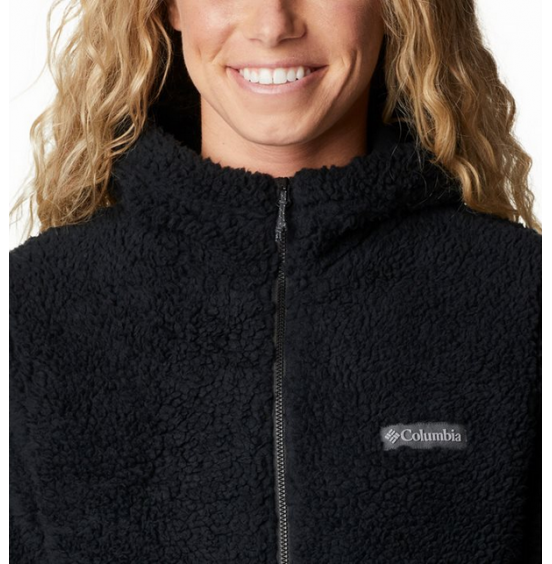 COLUMBIA WINTER PASS SHERPA HOODED FULL ZIP 2013293-013 BLACK