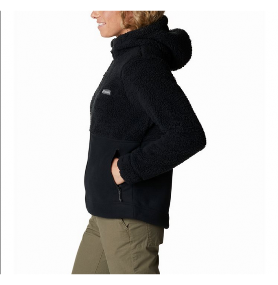 COLUMBIA WINTER PASS SHERPA HOODED FULL ZIP 2013293-013 BLACK