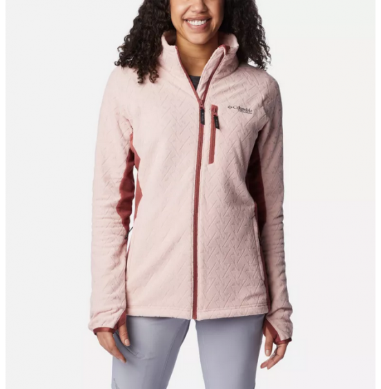 COLUMBIA TITAN PASS 3.0 FULL ZIP FLEECE 2053451-626 DUSTY PINK