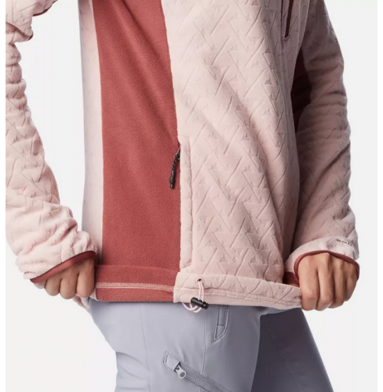 COLUMBIA TITAN PASS 3.0 FULL ZIP FLEECE 2053451-626 DUSTY PINK