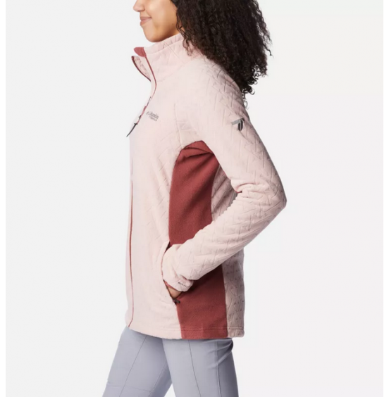 COLUMBIA TITAN PASS 3.0 FULL ZIP FLEECE 2053451-626 DUSTY PINK