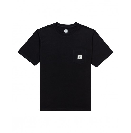 ELEMENT BASIC POCKET LABEL ELYKT00116-FBK ΑΝΔΡΙΚΟ T-SHIRT BLACK