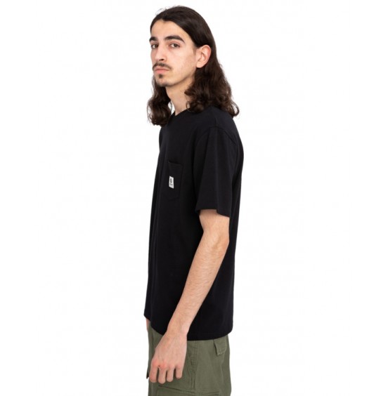 ELEMENT BASIC POCKET LABEL ELYKT00116-FBK ΑΝΔΡΙΚΟ T-SHIRT BLACK