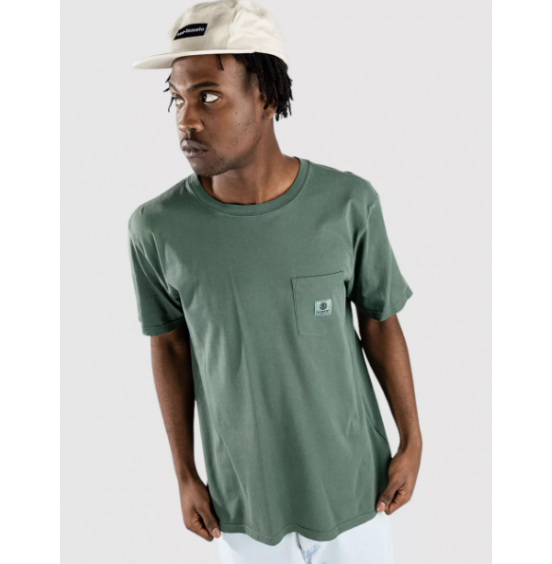 ELEMENT BASIC POCKET PIGMENT ELYKT00118-GRT0 ΑΝΔΡΙΚΟ T-SHIRT GREEN