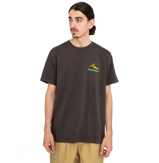 ELEMENT SOUNDS OF THE MOUNTAINS ELYZT00366-KTA0 ΑΝΔΡΙΚΟ T-SHIRT OFF BLACK