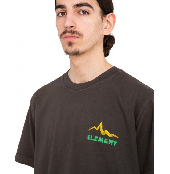 ELEMENT SOUNDS OF THE MOUNTAINS ELYZT00366-KTA0 ΑΝΔΡΙΚΟ T-SHIRT OFF BLACK