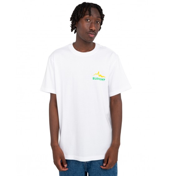 ELEMENT SOUNDS OF THE MOUNTAINS ELYZT00366-WBB0 ΑΝΔΡΙΚΟ T-SHIRT WHITE