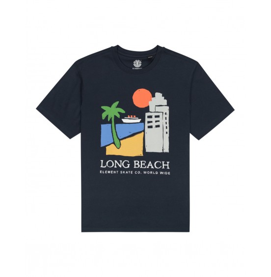 ELEMENT LONG BEACH WORLDWIDE ELYZT00401-ECN ΑΝΔΡΙΚΟ T-SHIRT BLUE