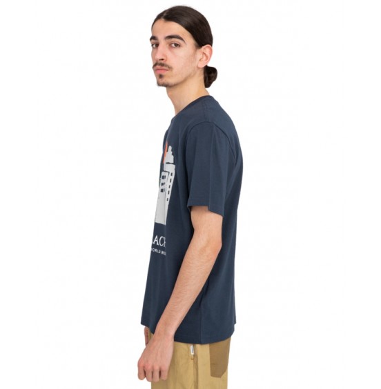 ELEMENT LONG BEACH WORLDWIDE ELYZT00401-ECN ΑΝΔΡΙΚΟ T-SHIRT BLUE