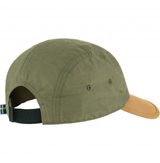 FJALLRAVEN HIGH COAST WIND CAP 12100004-620-232 GREEN BUCKWHEAT BROWN