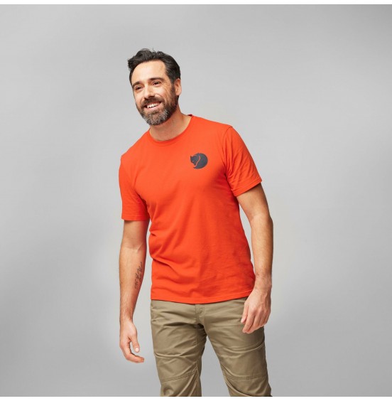 FJALLRAVEN WALK WITH NATURE T-SHIRT 12600216-214 FLAME ORANGE