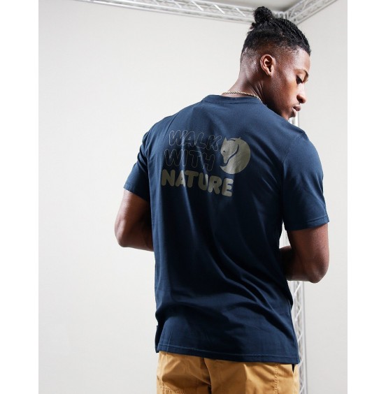 FJALLRAVEN WALK WITH NATURE T-SHIRT 12600216-555 DARK NAVY