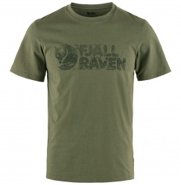 FJALLRAVEN LUSH LOGO T-SHIRT 12600219-625 LAUREL GREEN