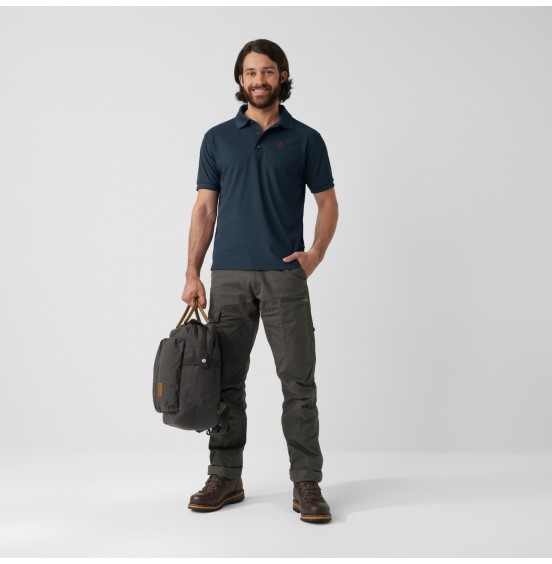 FJALLRAVEN CROWLEY PIQUE SHIRT 81783-553 BLUEBLACK