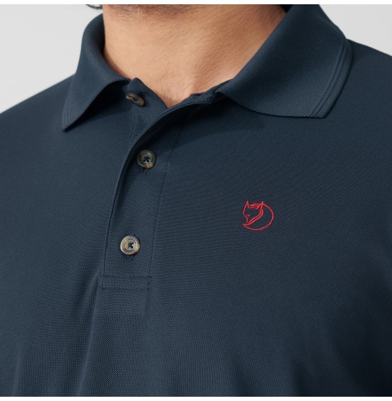 FJALLRAVEN CROWLEY PIQUE SHIRT 81783-553 BLUEBLACK