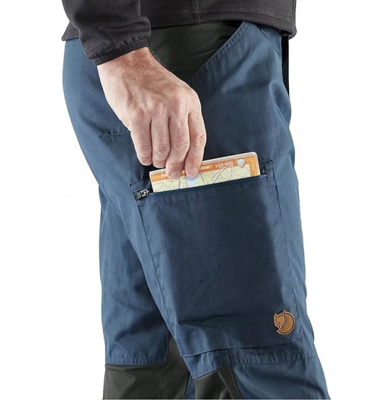 FJALLRAVEN KAIPAK TROUSERS 86550-520-030 UNCLE BLUE-DARK GREY