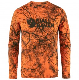 FJALLRAVEN VÄRMLAND WOOL LS M 86673-261 ΜΑΛΛΙΝΗ ΜΠΛΟΥΖΑ ORANGE CAMO