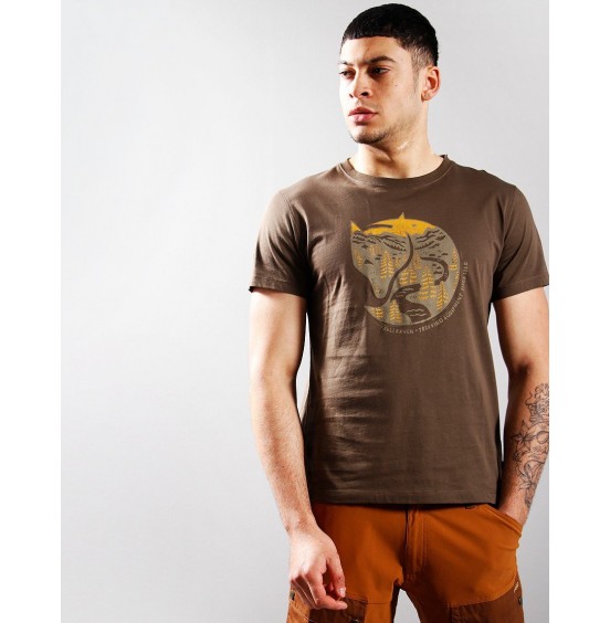 FJALLRAVEN ARCTIC FOX T-SHIRT 87220-633 DARK OLIVE