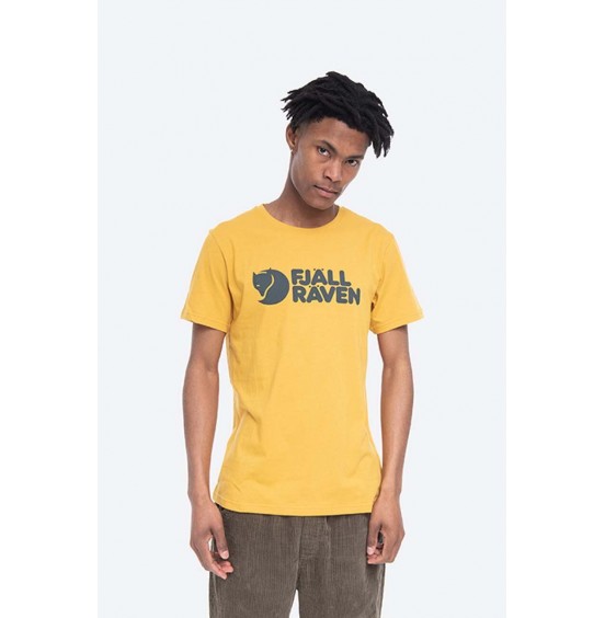 FJALLRAVEN LOGO T-SHIRT 87310-160 OCHRE