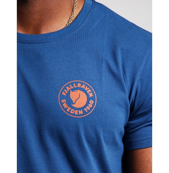 FJALLRAVEN 1960 LOGO T-SHIRT 87313-534 INDIGO BLUE