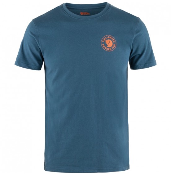 FJALLRAVEN 1960 LOGO T-SHIRT 87313-534 INDIGO BLUE