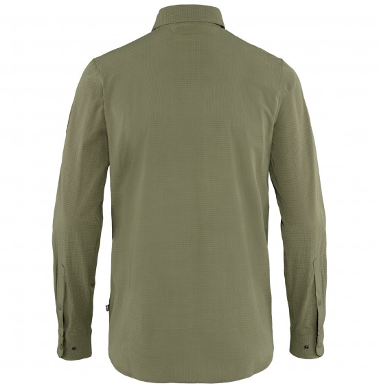 FJALLRAVEN ABISKO TREKKING SHIRT 87935-622 LIGHT OLIVE