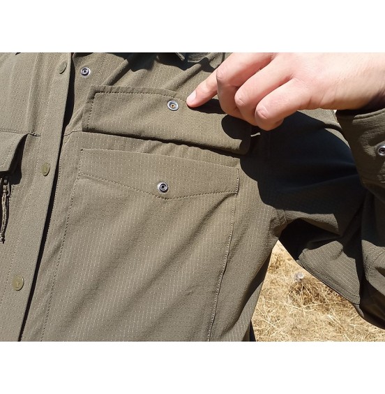 FJALLRAVEN ABISKO TREKKING SHIRT 87935-622 LIGHT OLIVE