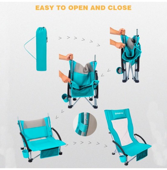 KINGCAMP HIGH SLING ΠΤΥΣΣΟΜΕΝΗ ΚΑΡΕΚΛΑ (KC1901) BLUE