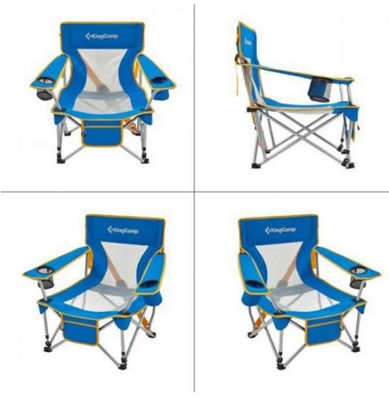 KINGCAMP HARD ARM CHAIR (KC2135) ΚΑΡΕΚΛΑ CAMPING BLUE
