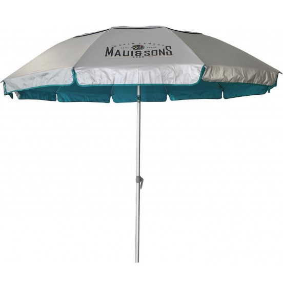 MAUI AND SONS ΣΠΑΣΤΗ ΟΜΠΡΕΛΑ ΘΑΛΑΣΣΗΣ ΑΛΟΥΜΙΝΙΟΥ ΔΙΑΜΕΤΡΟΥ 2.20m ΜΕ UPF50+ ΠΡΟΣΤΑΣΙΑ ΚΑΙ ΑΕΡΑΓΩΓΟ 1560 ΔΙΑΦΟΡΑ ΧΡΩΜΑΤΑ