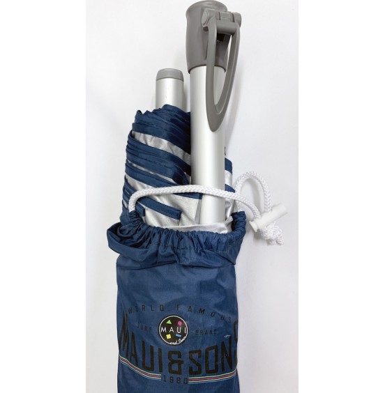 MAUI AND SONS ΣΠΑΣΤΗ ΟΜΠΡΕΛΑ ΘΑΛΑΣΣΗΣ ΑΛΟΥΜΙΝΙΟΥ ΔΙΑΜΕΤΡΟΥ 2.20m ΜΕ UPF50+ ΠΡΟΣΤΑΣΙΑ ΚΑΙ ΑΕΡΑΓΩΓΟ 1560 ΔΙΑΦΟΡΑ ΧΡΩΜΑΤΑ