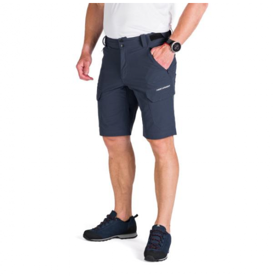 NORTHFINDER BE-3477-OR-299 RUSTY MENS TREKKING CARGO STRETCH SHORT DARK DENIM