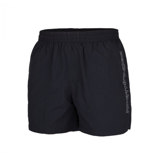 NORTHFINDER BE-3486SP-269 NATHANIAL Men's beach shorts BLACK