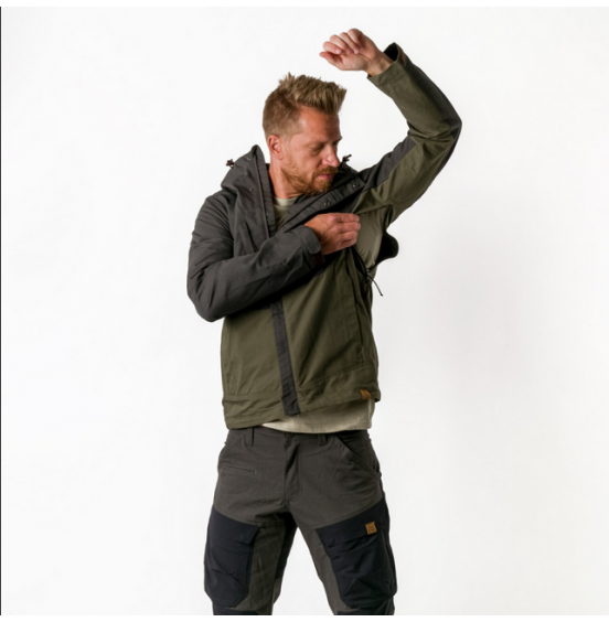NORTHFINDER KASH ALL-WEATHER JACKET BLACK DARK GREEN (BU-3970AD-550)