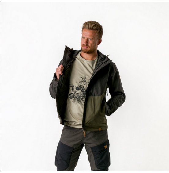 NORTHFINDER KASH ALL-WEATHER JACKET BLACK DARK GREEN (BU-3970AD-550)