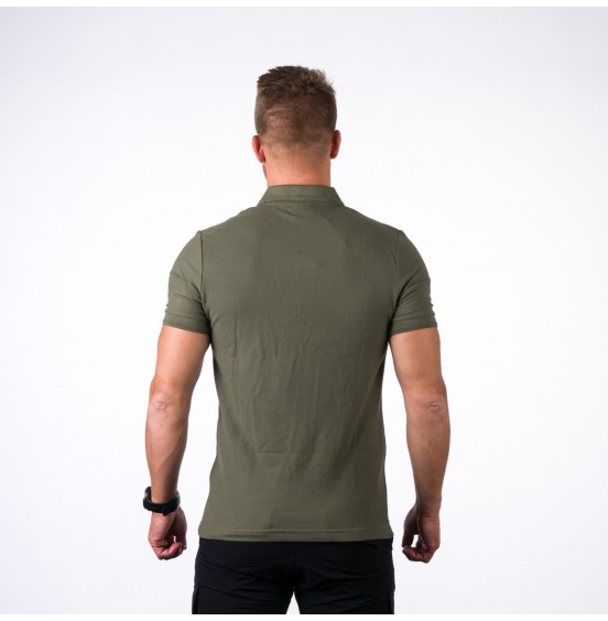 NORTHFINDER PIQUE TR-3551SP-305 MENS POLO DARK OLIVE