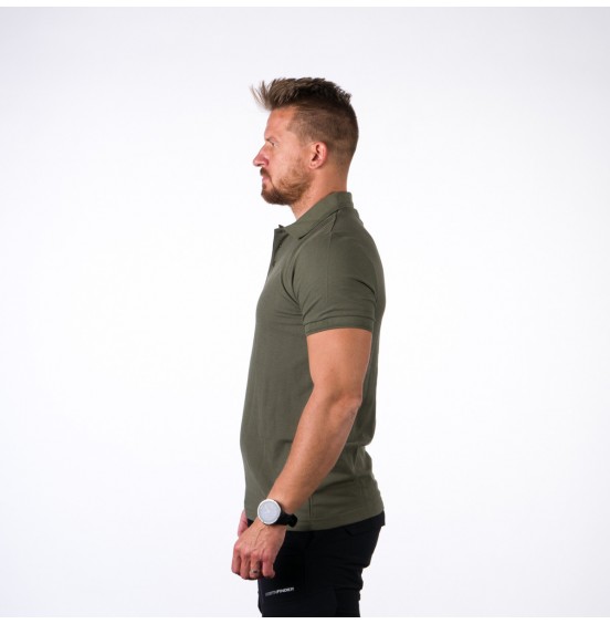 NORTHFINDER PIQUE TR-3551SP-305 MENS POLO DARK OLIVE