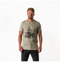 NORTHFINDER BART TR-3811AD-263 Men's Organic Cotton T-Shirt GREENGREY