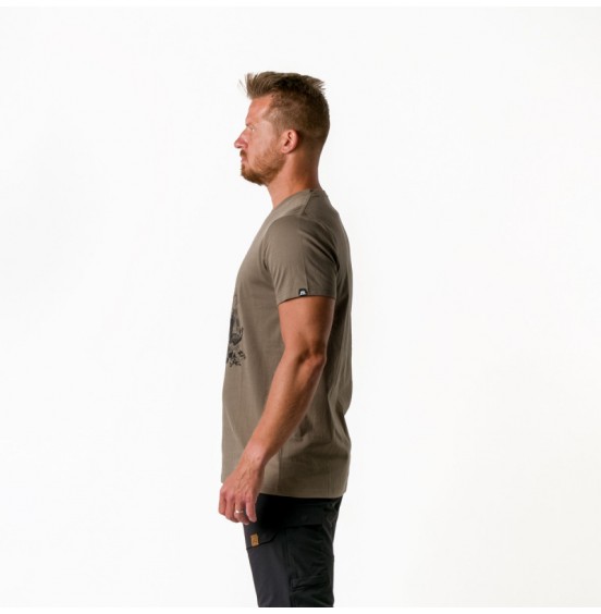NORTHFINDER BART TR-3811AD-373 Men's Organic Cotton T-Shirt TARMAC