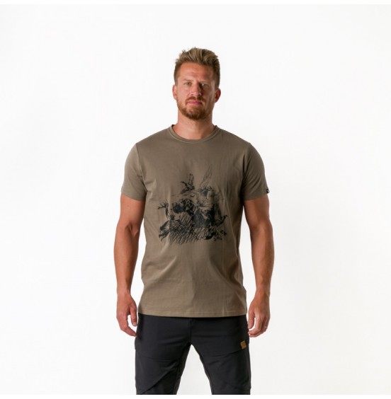 NORTHFINDER BART TR-3811AD-373 Men's Organic Cotton T-Shirt TARMAC