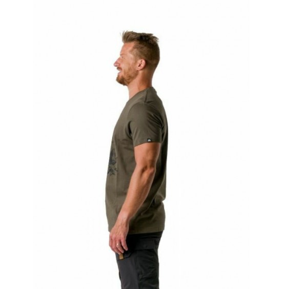NORTHFINDER BART TR-3811AD-460 Men's Organic Cotton T-Shirt BLACK OLIVE
