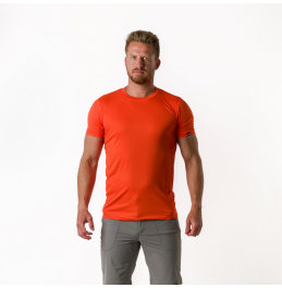 NORTHFINDER TR-3830SP-432 FRANS Men's technical T-shirt ORANGE