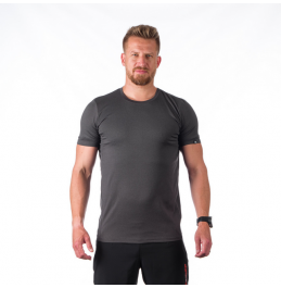 NORTHFINDER TR-3927OR-274 JONES Men's active T-shirt BLACK MELANGE