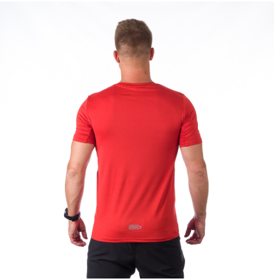 NORTHFINDER TR-3927OR-633 JONES Men's active T-shirt DARKRED MELANGE