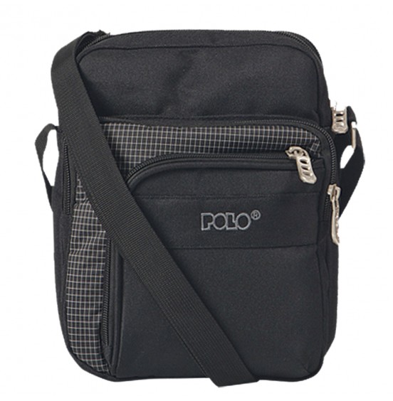 POLO SHOULDER BAG STRIKE L 907008 ΤΣΑΝΤΑΚΙ ΩΜΟΥ BLACK