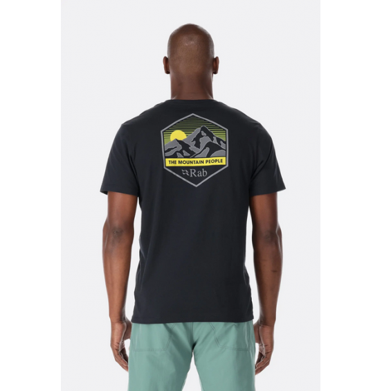 RAB STANCE MOUNTAIN PEAK TEE QCB-66-BEL ΑΝΔΡΙΚΟ ΚΟΝΤΟΜΑΝΙΚΟ T-SHIRT BELUGA
