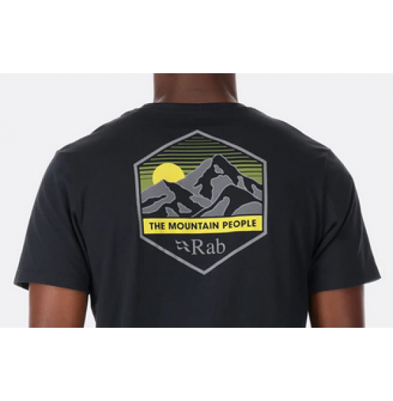 RAB STANCE MOUNTAIN PEAK TEE QCB-66-BEL ΑΝΔΡΙΚΟ ΚΟΝΤΟΜΑΝΙΚΟ T-SHIRT BELUGA