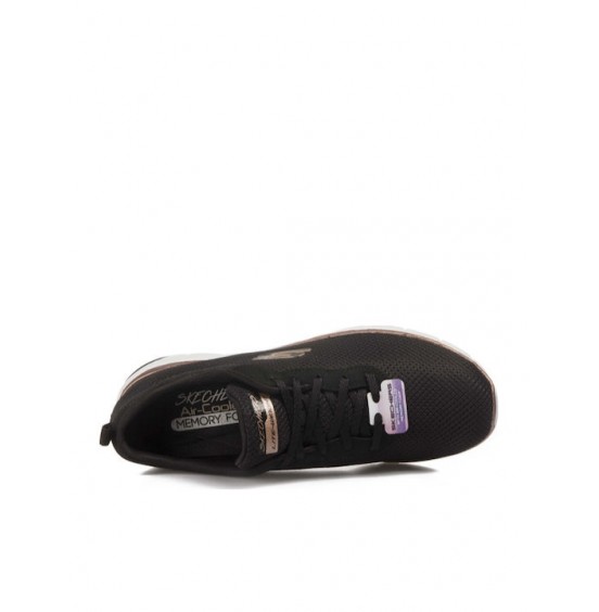 SKECHERS BOUNTIFUL 12606-ΒKRG ΓΥΝΑΙΚΕΙΑ ΑΘΛΗΤΙΚΑ ΠΑΠΟΥΤΣΙΑ ΜΑΥΡΑ 